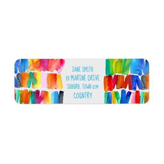 Moderne abstrakte Farbrippen (Vorne)