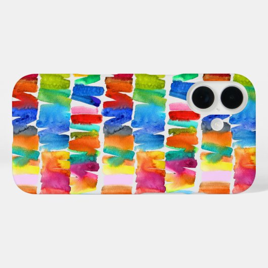 Moderne abstrakte Farbrippen Case-Mate iPhone Hülle (Rückseite (Horizontal))