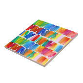 Moderne abstrakte Farbrippen Fliese (Seite)