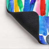Moderne abstrakte Farbrippen Mousepad (Ecke)