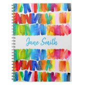 Moderne abstrakte Farbrippen Notizblock (Vorderseite)