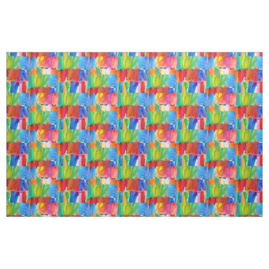 Moderne abstrakte Farbrippen Stoff (Fat Quarter (45,7 x 55,9 cm))