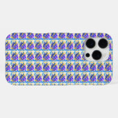 Moderne abstrakte Farbspritzer iPhone Hülle (Rückseite (Horizontal))
