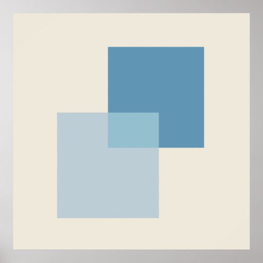 Moderne Abstrakte Farbtöne, Minimalistisches Desig Poster (Vorne)