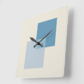 Moderne Abstrakte Farbtöne, Minimalistisches Desig Quadratische Wanduhr (Winkel)