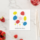 Moderne Abstrakte Feier - Maßgeschneidert Serviette (Beispiel)