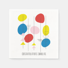 Moderne Abstrakte Feier - Maßgeschneidert Serviette