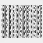 Moderne abstrakte Fenster mit schwarzer Grafik Fleecedecke (Vorderseite (Horizontal))