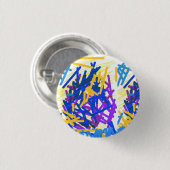 Moderne abstrakte festliche Farbspritzer Button (Vorne & Hinten)