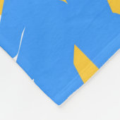 Moderne abstrakte festliche Farbspritzer Fleecedecke (Ecke)