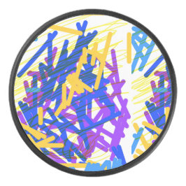 Moderne Abstrakte festliche Paint Splash Eishockey Puck