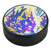 Moderne Abstrakte festliche Paint Splash Eishockey Puck (3/4)