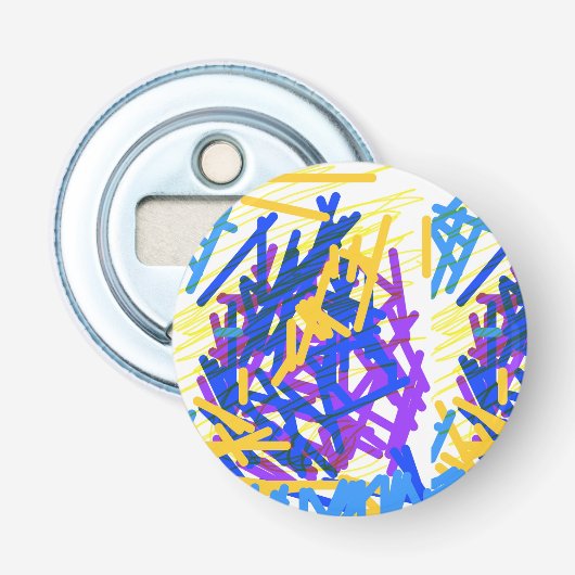 Moderne Abstrakte festliche Paint Splash Flaschenöffner (Vorderseite)