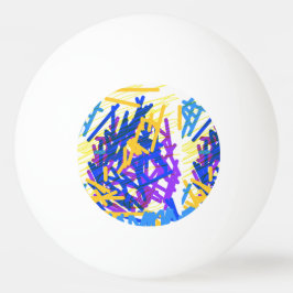 Moderne Abstrakte festliche Paint Splash Tischtennisball