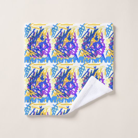 Moderne Abstrakte festliche Paint Splash Waschlappen (Waschlappen)