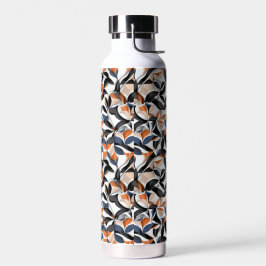 Moderne abstrakte Fließgeometrie-Musterdesign 64 Trinkflasche