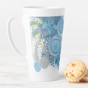 Moderne abstrakte Floral Milchtasse