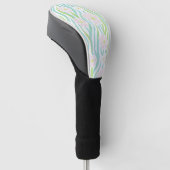 Moderne abstrakte florale Linienmuster (8) Golf Headcover (angewinkelt)