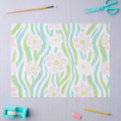 Moderne abstrakte florale Linienmuster (8) Seidenpapier (Basteln)