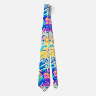 Moderne abstrakte florale Pastellfarbe Krawatte