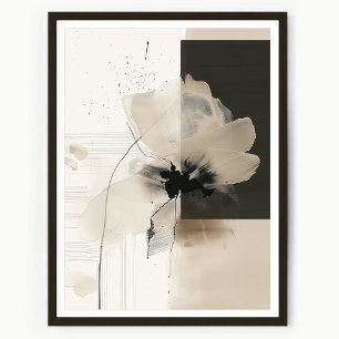 Moderne Abstrakte Florale Wandkunst Poster