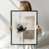 Moderne abstrakte florale Wandkunst Poster