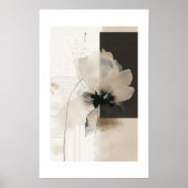 Moderne Abstrakte Florale Wandkunst Poster (Vorne)
