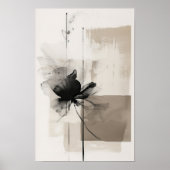 Moderne abstrakte florale Wandkunst Poster (Vorne)