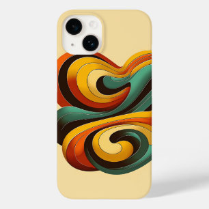 Moderne abstrakte Flüssigkeitswirbel und lebhafte Case-Mate iPhone 14 Hülle