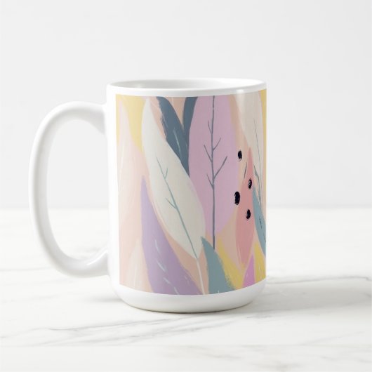 Moderne Abstrakte Foliage Kaffeetasse (Links)