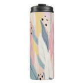 Moderne Abstrakte Foliage Thermosbecher (Vorderseite)