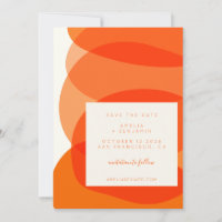 Moderne Abstrakte Formen bei Orange Chic Wedding