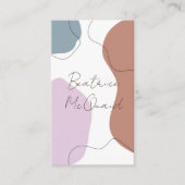 Moderne Abstrakte Formen Business Card Visitenkarte (Vorderseite)