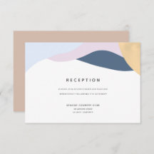 Moderne Abstrakte Formen für die Hochzeitsempfangs