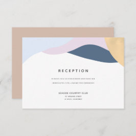 Moderne Abstrakte Formen für die Hochzeitsempfangs Einladung