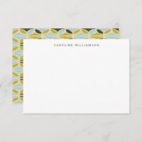 Moderne Abstrakte Formen Grün Blau Individuelle Na