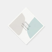 Moderne Abstrakte Formen Hochzeitsfeiern Serviette (Ecke)