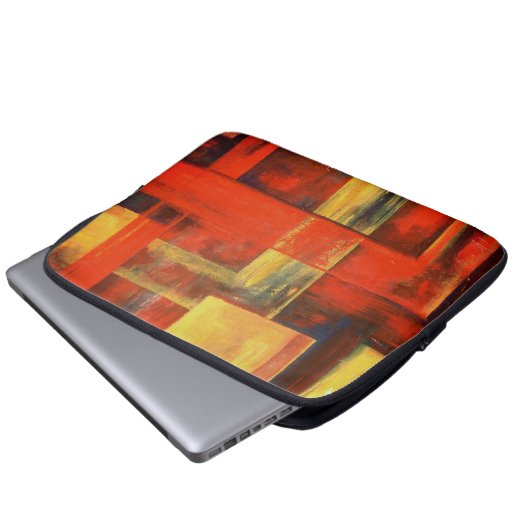 Moderne Abstrakte Formen Laptopschutzhülle (Vorne Knopf)