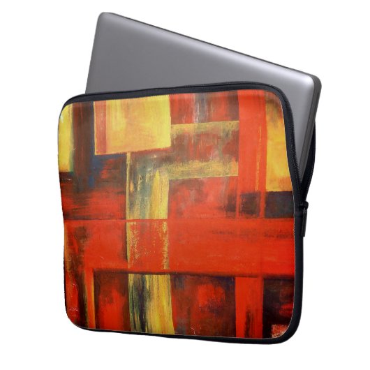 Moderne Abstrakte Formen Laptopschutzhülle (Vorderseite Links)