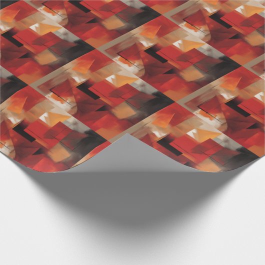 Moderne Abstrakte Formen Malerei Kunst Geschenkpapier (Ecke)