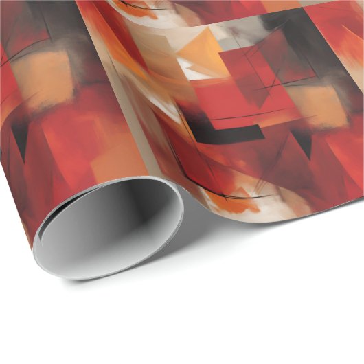 Moderne Abstrakte Formen Malerei Kunst Geschenkpapier (Rolleneckpunkt)