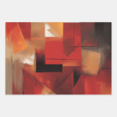 Moderne Abstrakte Formen Malerei Kunst Geschenkpapier Set (Vorderseite 3)