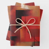 Moderne Abstrakte Formen Malerei Kunst Geschenkpapier Set (Beispiel)