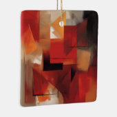 Moderne Abstrakte Formen Malerei Kunst Keramikornament (Rechts)