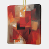 Moderne Abstrakte Formen Malerei Kunst Keramikornament (Links)