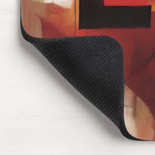 Moderne Abstrakte Formen Malerei Kunst Mousepad (Ecke)