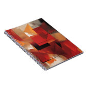 Moderne Abstrakte Formen Malerei Kunst Notizblock (Rechte Seite)