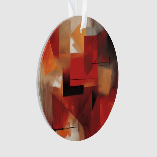 Moderne Abstrakte Formen Malerei Kunst Ornament (Vorderseite)