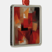 Moderne Abstrakte Formen Malerei Kunst Ornament Aus Metall (Rechts)