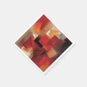 Moderne Abstrakte Formen Malerei Kunst Serviette (Ecke)